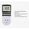 24 Hour Digital Timer Outlet, 7 Day Programmable Timer Indoor,