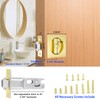 Dontay Pocket Door Privacy Lock, Flush Handles, 2-3/8" Backset, (Bed/Bath)