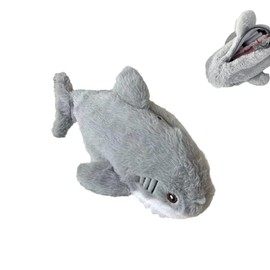 JLEivvi Shark Pencil Case,Otter Pencil Pouch Cute Shark Pencil Pouch Animal Pencil Pouch Plush Animal Stationery Pouch for School Office Supplies