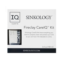 Sinkology SinkSense Fireclay Sink Care Kit, Cleaner and Protect System, Removes Stains and Maintains Finish, Includes Microfiber Cloth