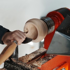 BMWOOD Mid-Size Carbide Tipped Curved Hollowing Tool for Woodturning.