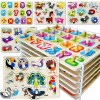 QUOKKA Wooden Puzzles for Toddlers 1-3 | 6 Pack with