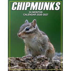 Chipmunks Calendar 2026 - 2027: Sustainable Planner Covering 2026 to 2027 with US Holidays for Thoughtful Gift Ideas