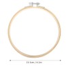 12Pcs Bamboo Embroidery Hoops Adjustable Cross Stitch Frame Circle Sewing