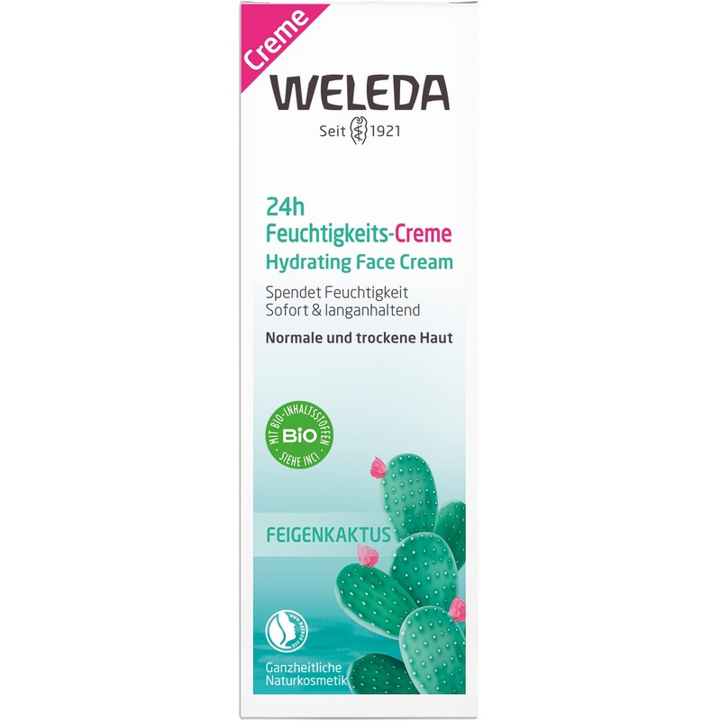 WELEDA Organic Fig Cactus 24-Hour Moisturising Cream - Vegan Natural