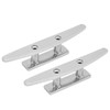 2PCs Boat Cleat Open Base 5in Universal Fit for Watercraft