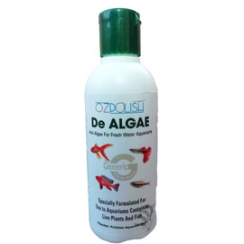 OZpolish De Algae by Aquatic Habitat | Aquarium Algae Remover; Liquid Algae Scraper for Fish Tank (Wet; 100 ml)