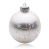 mugesh Christmas Bauble Ornaments, Silver, Beautiful Gift for Musicians (7