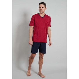 Götzburg Men's Short Pyjamas, 100% Natural Cotton - Chili Pepper Not Applicable, size: 6062