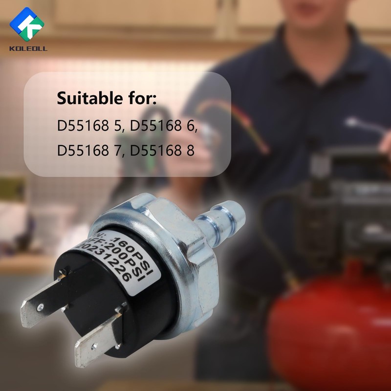 KOLEOLL N003990 Air Compressor Micro Pressure Switch Compatible with Dewalt