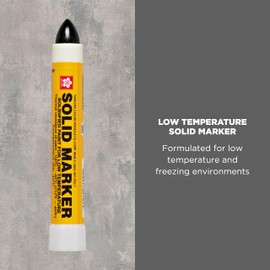 Sakura Solid Paint Markers with Twist Up Tip - Low Temperature Permanent Marker Pens - Window, Wood, & Glass Marker - Black Paint - 12 Pack