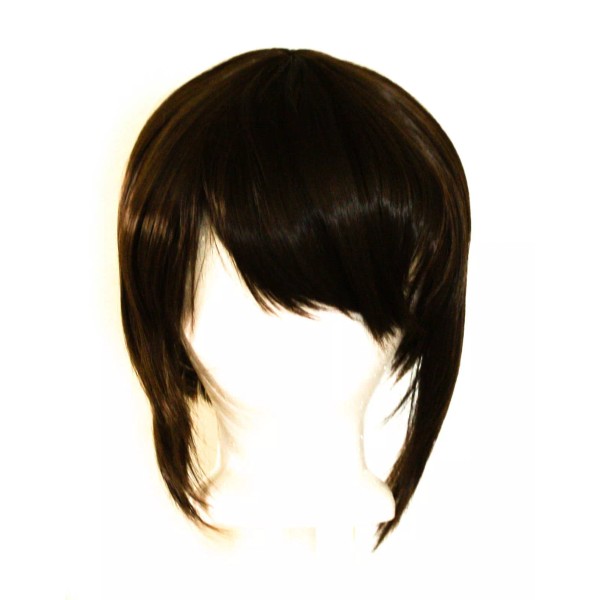 Purple Plum Inc 12'' Bob Cut with Long Bangs Chocolate