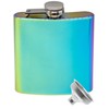 Outdoor Saxx® Stainless Steel Hip Flask 175ml Rainbow Effect Paint