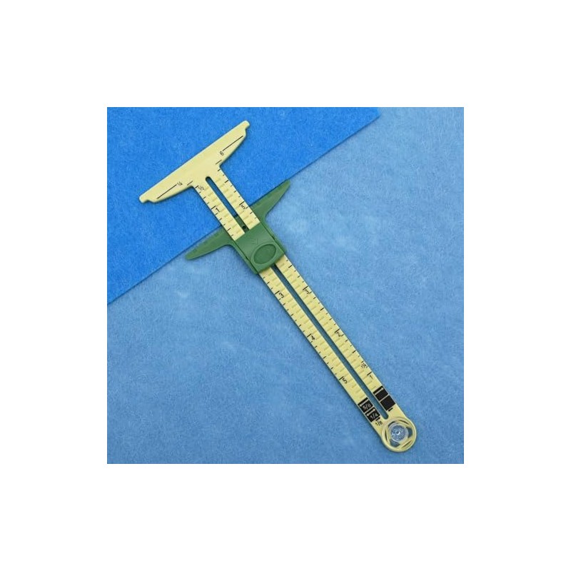 Sewing Gauge Measuring Tool Set 5-in-1 T-Shaped Sliding Gauge Ruler