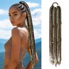 Long Boho Braided Ponytail Extension with Hair Ties, 24" Viking