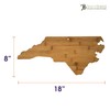 Totally Bamboo 20-7978NC North Carolina State Shaped Bamboo Serving and