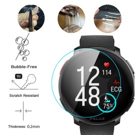 GIOPUEY Screen Protector for Polar Vantage V3, HD Ultra Thin Flexible Screen Protector, Anti-Scratch, Anti-Reflective, Transparent, Pack of 6