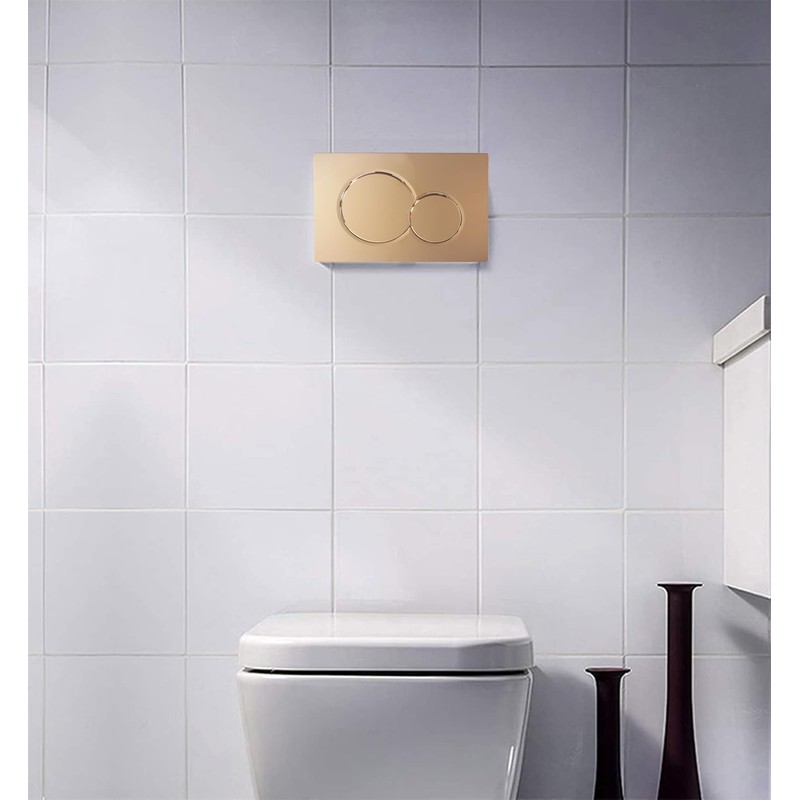 Dual Flush Actuator Plate Compatible with Geberit 115.770.46.6 Wall Mount