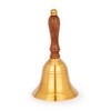 NKlaus Brass Hand Bell with Wooden Handle 18 x 8.5