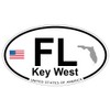 US Decal, Inc. Key West, Florida Oval Sticker