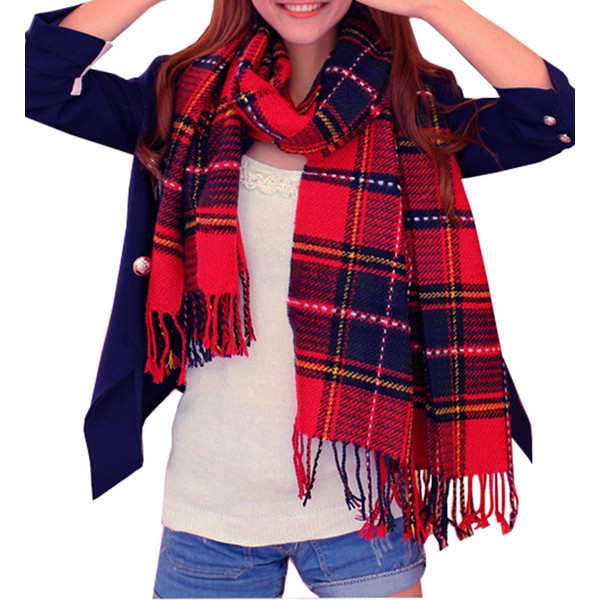 Wander Agio Womens Scarves Warm Shawl Wraps Wool Spinning Large