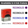Printtoo Reconciled Self Inking Rubber Stamp Pre,Inked Office Stamp, Home