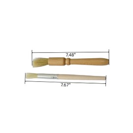 Coffee Grinder Cleaning Brush 2Pcs, Wood Handle & Natural Bristles Wood Dusting Espresso Brush Accessories for Bean Grain Coffee Tool Barista Home Kitchen