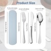 XYTAHDM Campingbesteck, inklusive Messer, Gabel, Löffel,3 Stück Wiederverwendbare Edelstahl Sporks,Tragbare