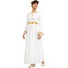 Sanmsoner White Praise Dance Dresses for Women Long Sleeve Liturgical