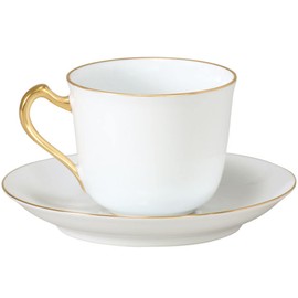 Okura Toen Gold Line (Rim Shape) Coffee Cup & Saucer 57c/1001