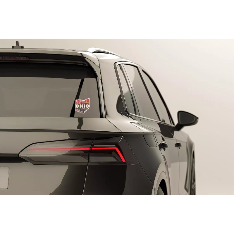 Tweed & Co. Retro Vinyl State Sticker - Ohio -