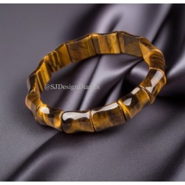 Unbranded Tigers Eye Tube Beads Hobo Style Vintage Bracelet Lucky Protection Men's Gift