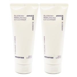Innisfree Blueberry Rebalancing 5.5 Cleanser 200mlx2 / 이니스프리 블루베리 리밸런싱5.5 클렌저 200mlx2개