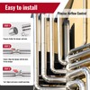 ZOWZEA 5" HVAC Duct Manual Volume Backdraft Damper, Stainless Steel