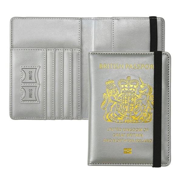 ILIYAH Passport Cover Holiday Essentials UK Passport Holder Minimalist Wallet