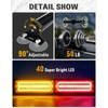 HLauto 1002L Emergency Strobe Traffic Advisor Light Bar: 40LED Dash