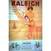 Raleigh Raliegh Seat-tube Decal, 1950's, Original, J.H. Butcher & Co.