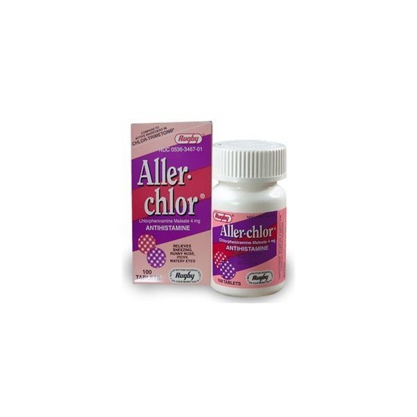 Special Pack of 5 Aller-CHLOR/CPM 4MG WATS 100 Tablets X 5