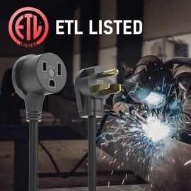 YESWELDER 20ft 15Amp 12AWG Welder Extension Cord,250 Volt Welding Cord,Nema 6-50 Power Extension Welding Machine Cord with ETL Approved