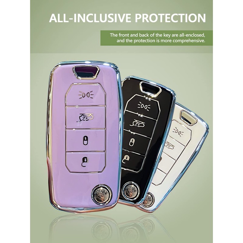 ontto Car Key Case Suitable for Jeep Renegade Compas 2016-2020