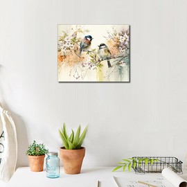 TISHIRON Paint by Numbers Adult Bird Watercolour Paint by Numbers Sets for Adults, Paint by Numbers Junior Bird Painting by Numbers Adult DIY Oil Painting Kit with Brushes, 40 x 50 cm