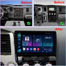 for Toyota Tundra 2007-2013 Sequoia 2008-2018 Radio Upgrade Android Stereo Navigation System 10.1inch 1280 * 720 IPS Screen Wireless Carplay Android Auto WiFi Free Camera