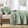 HORIMOTE HOME Quilt Set Queen Size Sage Green, Classic Geometric