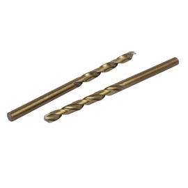Sourcingmap 4.3mm Drilling Dia High Speed Steel Cobalt Metric Spiral Twist Drill Bit Rotary Tool for Hardened Metal, Stainless Steel, Cast Iron and Plastic 2pcs