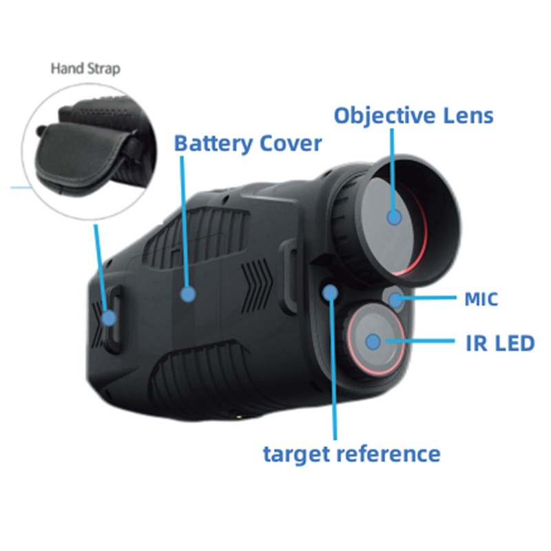 Night Vision Monocular HD Complete Darkness Infrared Camera Telescope Photo