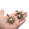 Ceiling Fan Pull Chain Set, 4PCS Moon and Sun Pattern