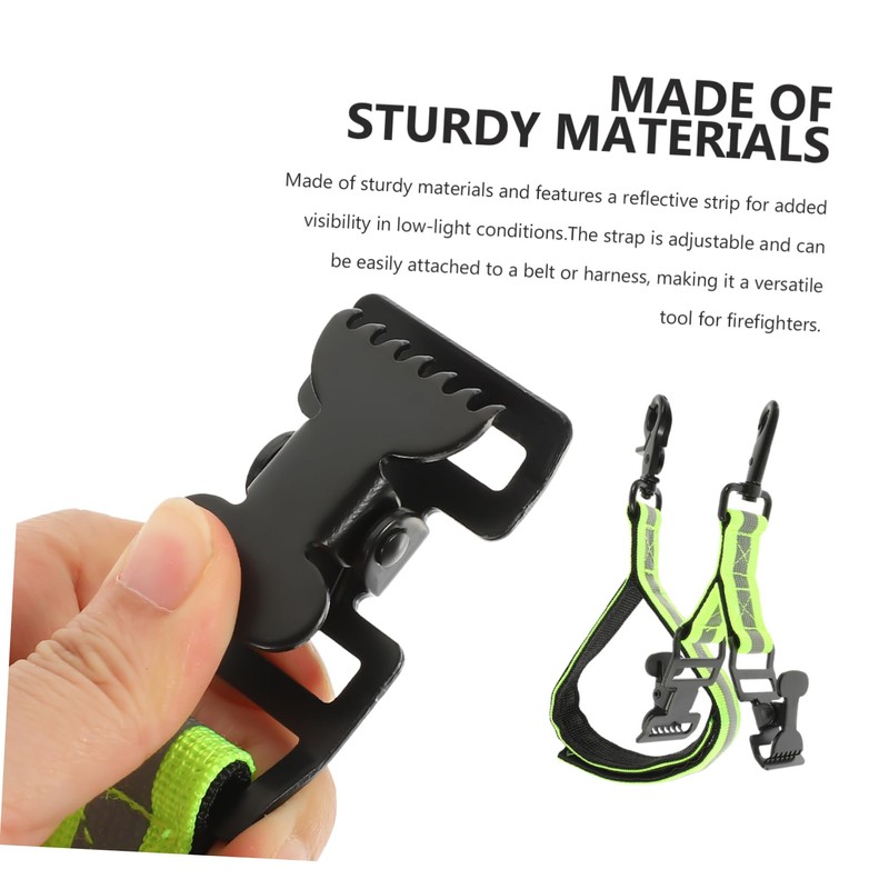Mobestech Firefighter Glove Clips 2 Pack Reflective Straps Heavy Duty