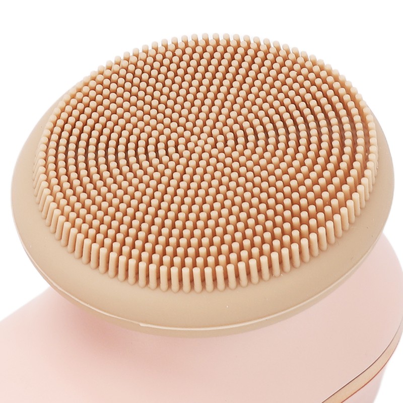 Face Massage Device Brush 3 Gear Adjustable Silicone Heads Heating