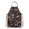 Like Shop Mandil Chef Estampado Con Bolsas Plastico 100% Algodón