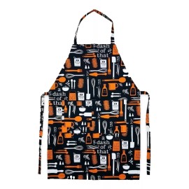 Like Shop Mandil Chef Estampado Con Bolsas Plastico 100% Algodón